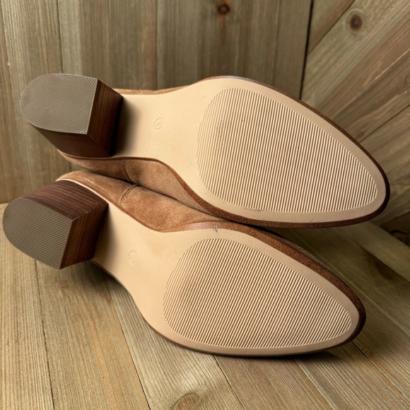 Franco Fortini Women’s Tan Brown Leather Suede Niki Ankle Boots Casual size 10 - Picture 7 of 10